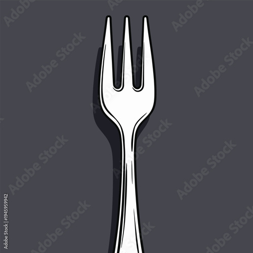 cute flat iron fork picture
