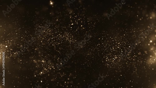 Luxury abstract background animation with glittering shiny gold particles. This golden awards ceremony or talent show motion background animation is full HD and a seamless loop.
