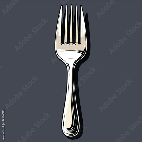 cute flat iron fork picture