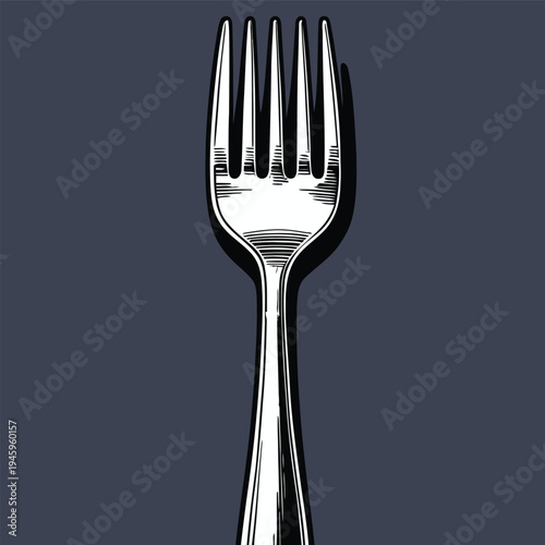cute flat iron fork picture