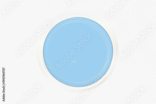 Stylized Map of Tuvalu with Neighboring Areas.