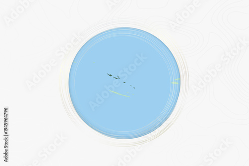 Stylized Map of Vanuatu with Neighboring Areas.