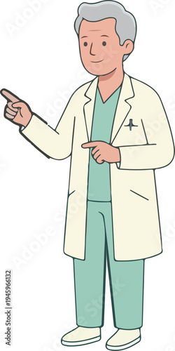 Male nurse assisting patient in hospital ward