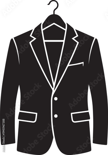 Wallpaper Mural A stylish collection of black and white shirts alongside a formal black suit jacket and tie hanging as essential business clothing garments for a professional men's fashion style Torontodigital.ca