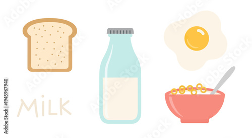 Nutritious Morning Spread Various Breakfast Items for a Balanced and Energetic Day