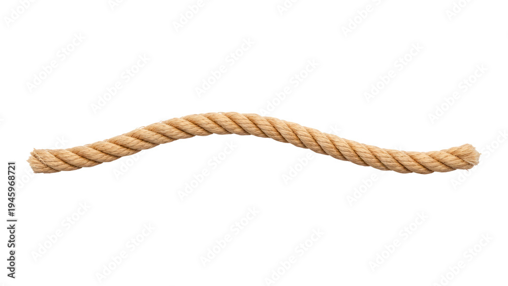 Obraz premium PNG Natural twisted rope isolated.