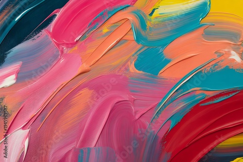 Abstract paint splash vibrant colors fluid art background