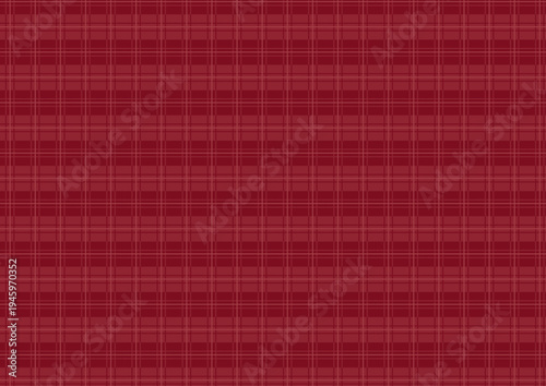 赤いチェックの模様のイラスト
