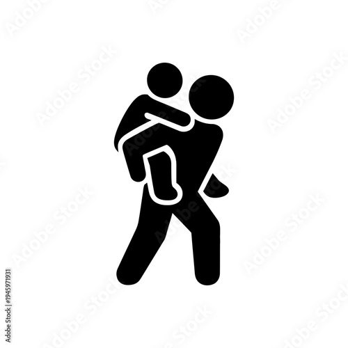 Father Giving Piggyback Ride Icon
