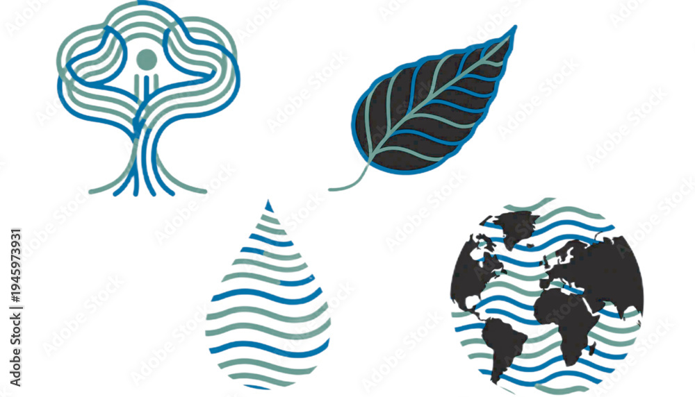 Fototapeta premium vector illustration of a leaves