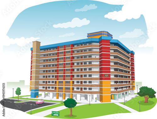 Singapore's HDB flats are iconic high-rise public housing, providing affordable homes with modern amenities, fostering community spirit, and showcasing the nation's urban development success.