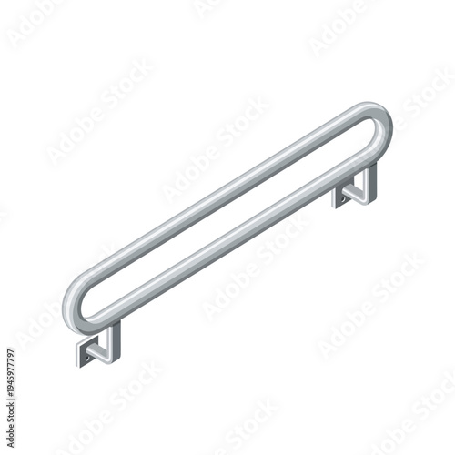 Modern Stainless Steel Grab Bar for Accessibility.