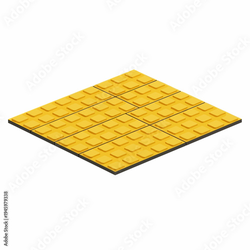 Tactile Paving Surface Warning Tiles Yellow.
