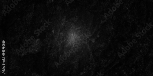 Concrete black stone Panorama blank rough wall for background. Abstract black stone concrete floor or old cement grunge background. crack gray wall texture.