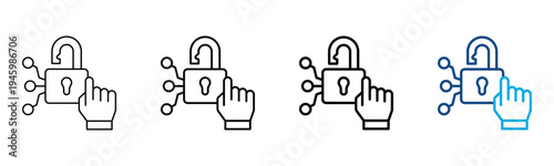 Ferent03-Access Icon Different Style Outline Collection Set Vector Illustration