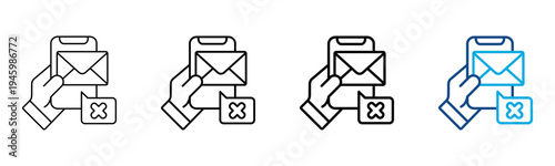 Ferent16-Wrong Icon Different Style Outline Collection Set Vector Illustration