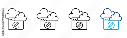 Ferent17-No Icon Different Style Outline Collection Set Vector Illustration