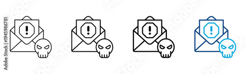 Ferent19-Spam Icon Different Style Outline Collection Set Vector Illustration