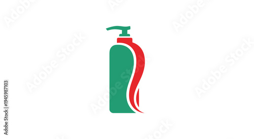 A green and red bottle logo.