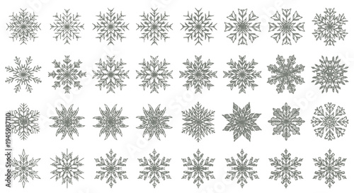 Intricate geometric patterns of interconnected floral and leaf motifs in monochromatic design isolated on transparent background