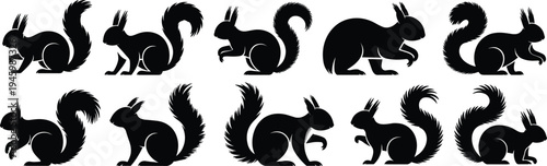 Black WC Restroom Directional Sign Set with Male and Female Icons, Minimalist Bathroom Wayfinding Vector Symbols with Pointing Hand for Public Facilities