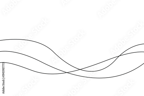 Photography Thin line wavy abstract vector background