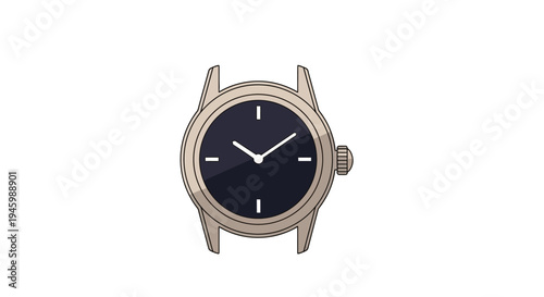 A sleek modern wristwatch with black face.