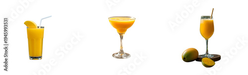 Mango Drink on transparent background