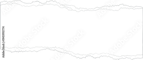 A torn white paper on transparent background