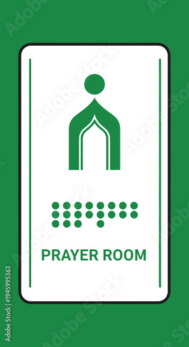 Inclusive Prayer Room Sign: Accessible Design for Spiritual Spaces and Community Areas