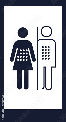 Inclusive Restroom Sign: Pictogram Displaying Accessible Toilets For Diverse Individuals