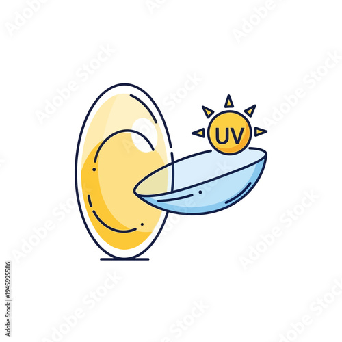 Innovative Contact Lens Design Featuring UV Protection Shield for Enhanced Eye Health and Vision
