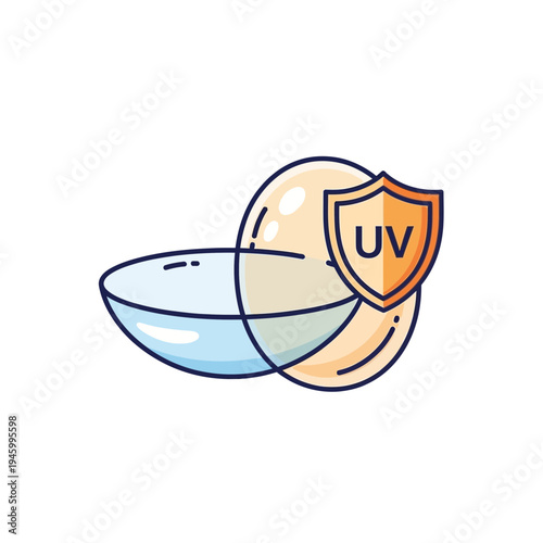 Innovative Contact Lens Design Featuring UV Protection Shielded for Enhanced Eye Wellness