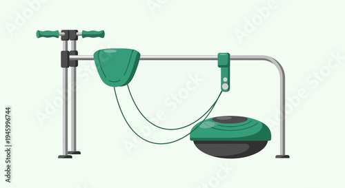 Innovative Exercise Equipment Depicting Modern Fitness Technology And Design