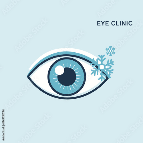 Innovative Eye Care Clinic Icon Depicting Vision and Specialized Treatments for Patients