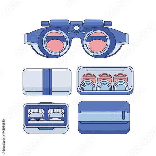 Innovative Eye Care Solutions: Visual Enhancement and Contact Lens Accessories Illustrated