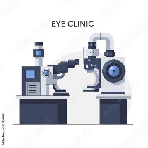 Innovative Eye Care Technology Displaying Advanced Ophthalmic Equipment for Vision Health Analysis