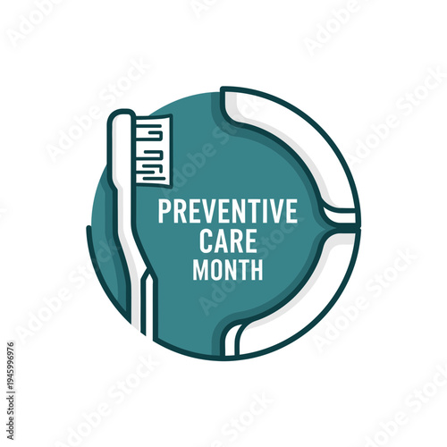 Innovative Graphic Depicting Preventive Dental Care Awareness Promoting Oral Health Campaign