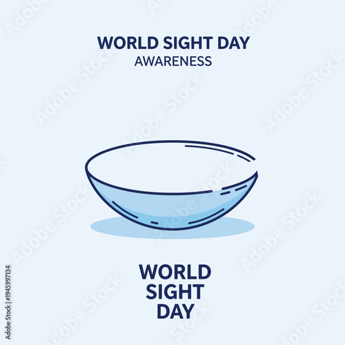 Innovative Graphic Design for World Sight Day Awareness Emphasizing Eye Care and Health Promotion