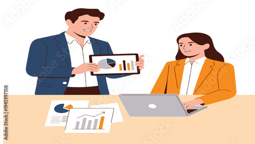 business people working together