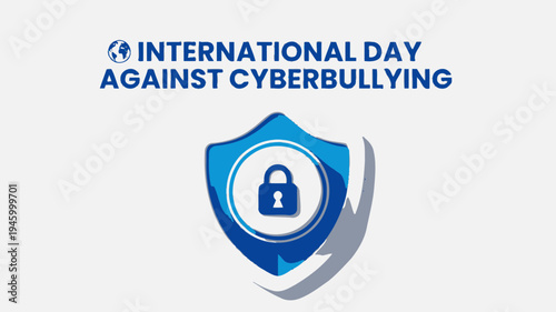 International Day Against Cyberbullying vector illustration