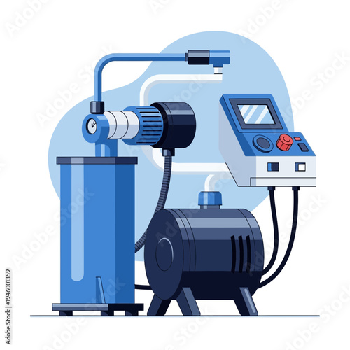 Innovative Industrial Equipment Depicting Technological Advancements And Precise Operations