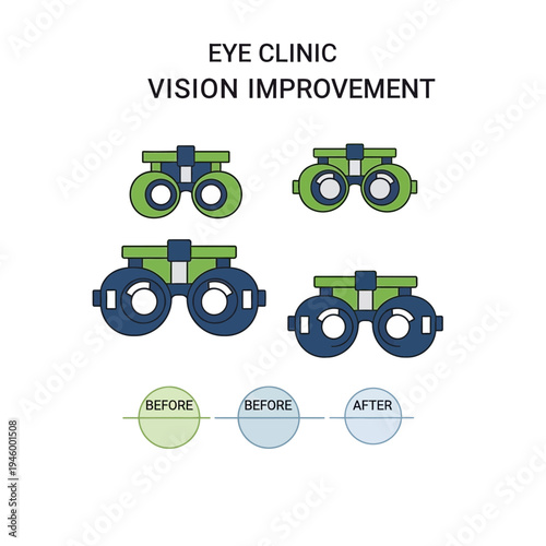 Innovative Vision Enhancement: Modern Illustration for Eye Care and Improved Sight Solutions