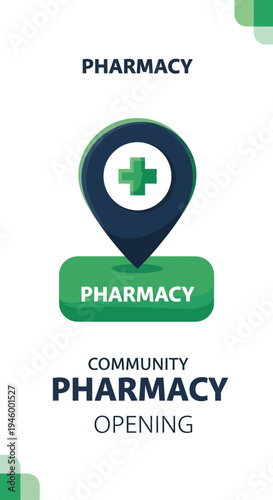Innovative Pharmacy Location Marker Design for Community Healthcare and Wellness Services