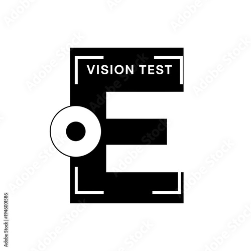 Innovative Vision Test Design Depicting Visual Acuity And Eyecare Concepts for Medical Use