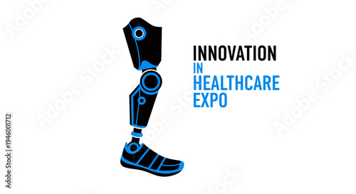 Innovative Prosthetic Leg Design For Healthcare Expo Showcasing Future Medical Technologies