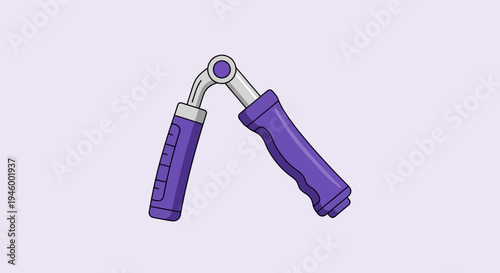 Isometric Grip Exerciser Isolated on a Pastel Background, Promoting Hand Strength Training