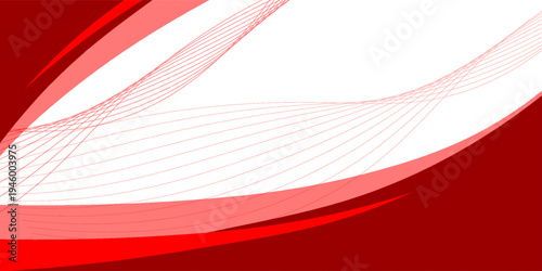 red curve wave panel background