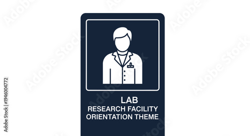 Laboratory Research Facility Orientation Theme Signage For Scientific Professionals