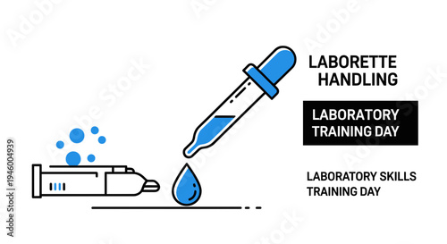 Laborette Handling And Laboratory Training Depicting Science And Precise Scientific Handling